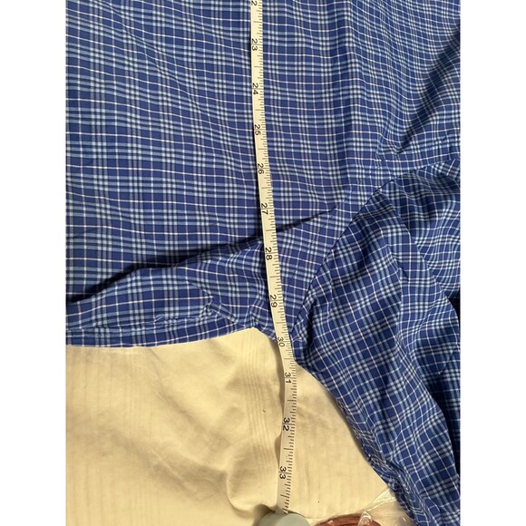 Ralph Lauren Performance Button Down Shirt 2XLT Blue Plaid Lightweight - Picture 5 of 9